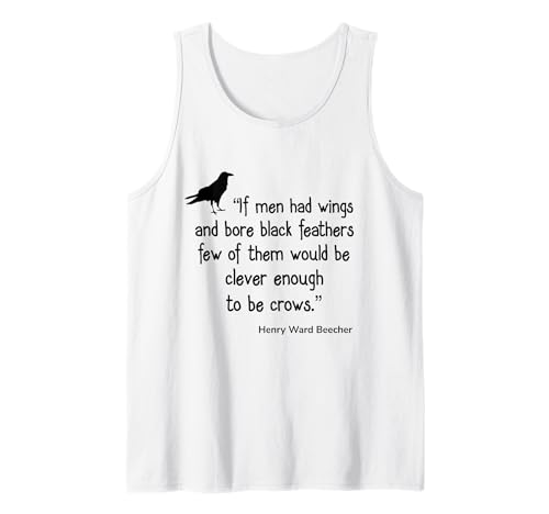 Krähenhemd If Men Had Wings Clever Crow Zitat Tank Top Krähenhemd If Men Had Wings Clever Crow Zitat Tank Top von Bird Birder & Birding Apparel Company