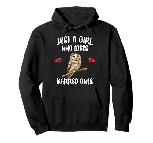 Nur EIN Mädchen, das Barred Owls Birds liebt Pullover Hoodie von Bird Lovers