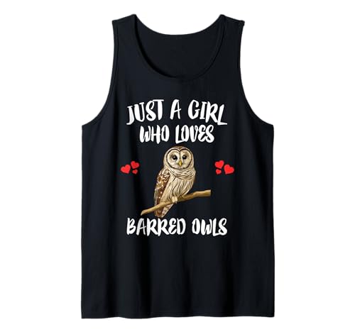 Nur EIN Mädchen, das Barred Owls Birds liebt Tank Top von Bird Lovers