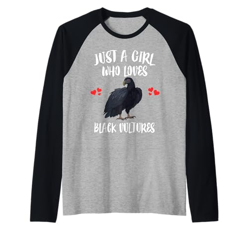 Nur EIN Mädchen, das Schwarze Geiervögel liebt Raglan von Bird Lovers