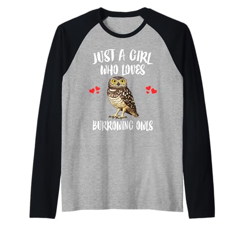 Nur EIN Mädchen, das es liebt, Eulen zu Graben, Vögel Raglan von Bird Lovers