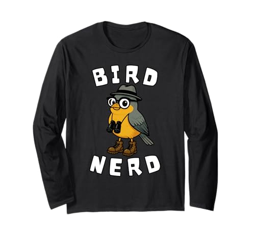 Lustiges Vogel-Nerd-Tier-Vogelbeobachtungsgeschenk für Männer, Frauen, Kinder Langarmshirt Lustiges Vogel-Nerd-Tier-Vogelbeobachtungsgeschenk für Männer, Frauen, Kinder Langarmshirt von Bird Nature Nerd Style Humor Joke Birthday Present