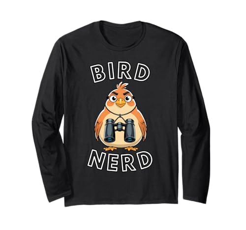 Lustiges Vogel-Nerd-Tier-Vogelbeobachtungsgeschenk für Männer, Frauen, Kinder Langarmshirt Lustiges Vogel-Nerd-Tier-Vogelbeobachtungsgeschenk für Männer, Frauen, Kinder Langarmshirt von Bird Nature Nerd Style Humor Joke Birthday Present
