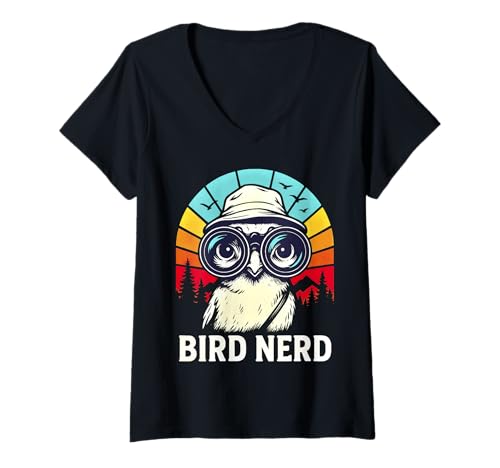 Damen Vogel Nerd Shirt Vogelbeobachtung Ornithologist Birder Lustig T-Shirt mit V-Ausschnitt Damen Vogel Nerd Shirt Vogelbeobachtung Ornithologist Birder Lustig T-Shirt mit V-Ausschnitt von Bird Spotting Birding Tee Shirts...