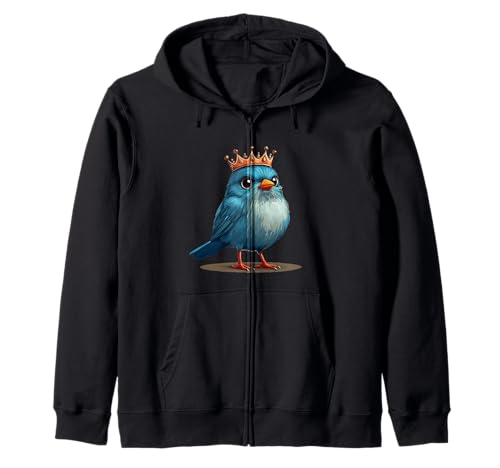 Grumpy Crowned Bird Delight für Jungen und Mädchen Kapuzenjacke Grumpy Crowned Bird Delight für Jungen und Mädchen Kapuzenjacke von Bird with Crown