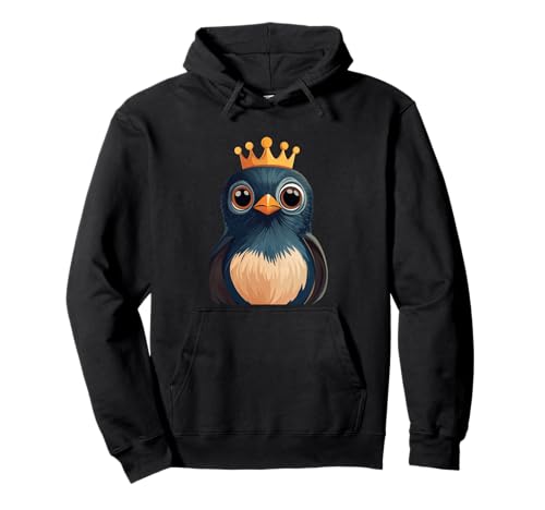 Schönes Vogelgesicht mit lustiger Krone für Jungen und Mädchen Pullover Hoodie Schönes Vogelgesicht mit lustiger Krone für Jungen und Mädchen Pullover Hoodie von Bird with Crown