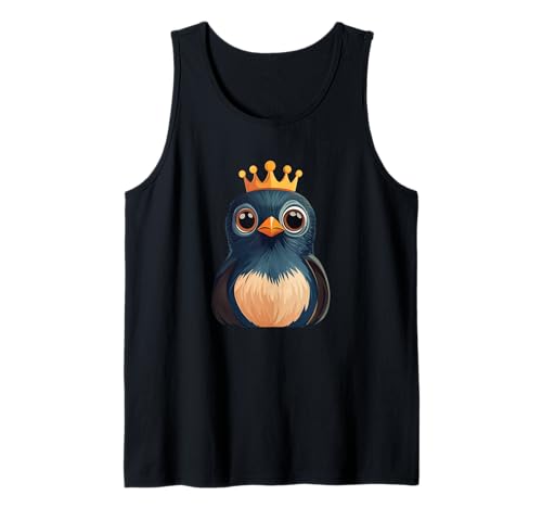Schönes Vogelgesicht mit lustiger Krone für Jungen und Mädchen Tank Top Schönes Vogelgesicht mit lustiger Krone für Jungen und Mädchen Tank Top von Bird with Crown