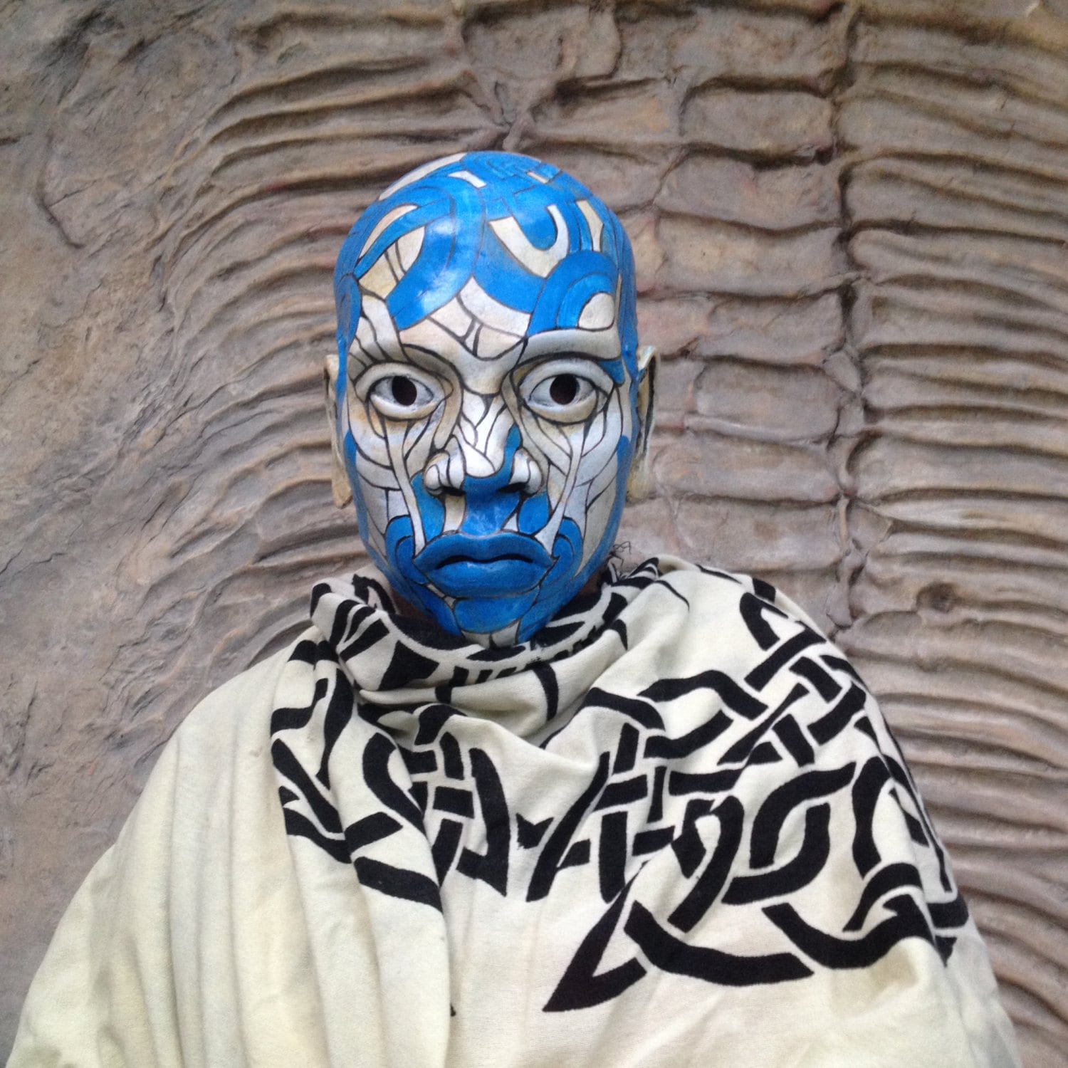 Handbemalte Schamanen Maske, Burning Man Kostüm, Afrikanisch Inspiriert von BirdArtBulgaria