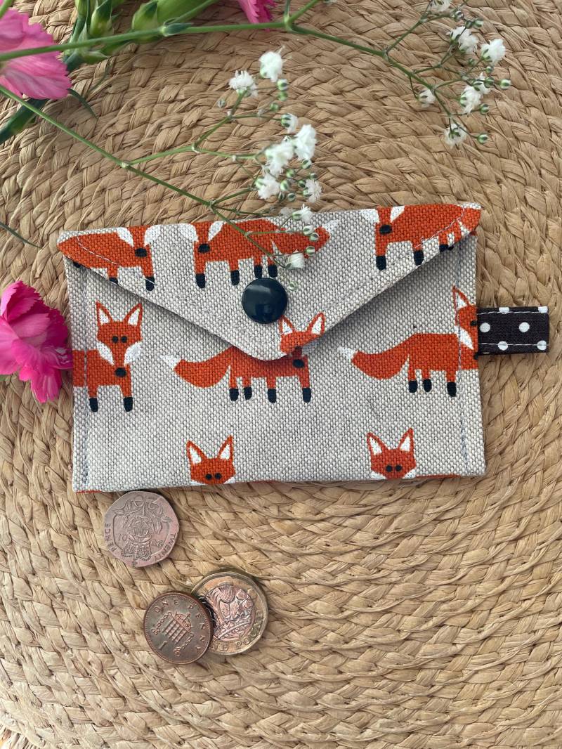 Fuchs Reisekartenhalter. Kreditkartenetui. Visitenkartenbeutel. Geldbeutel. Kleine Geldbörse. Geschenkkartenhalter. Print Beutel Fuchs Reisekartenhalter. Kreditkartenetui. Visitenkartenbeutel. Geldbeutel. Kleine Geldbörse. Geschenkkartenhalter. Print Beutel von BirdCherryCrafts
