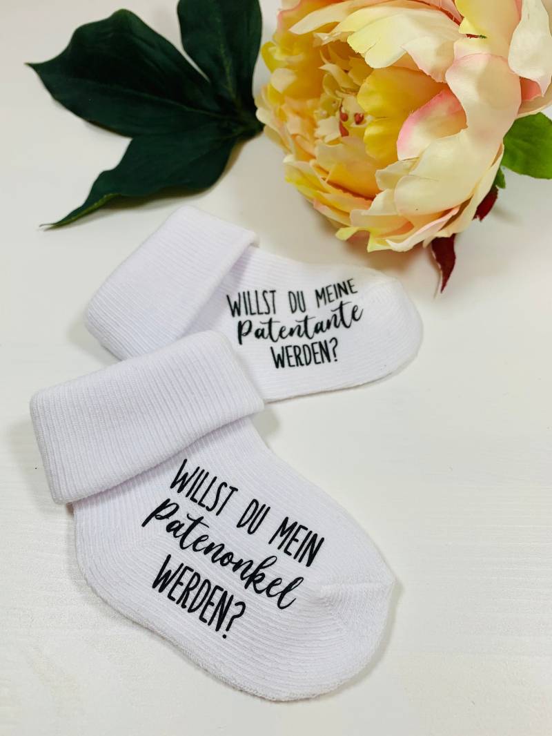 Babysocke | Patentante Und Patenonkel von BirdDesignDE