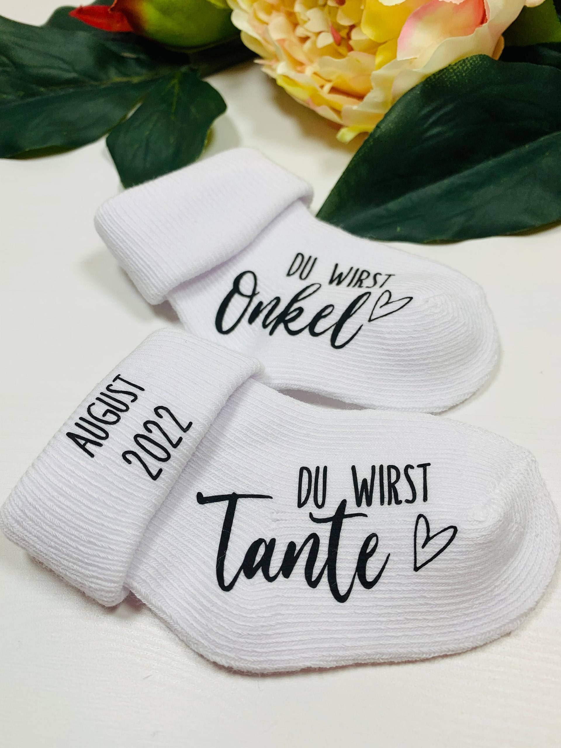 Babysocke | Schwangerschaftsverkündung - Du Wirst von BirdDesignDE