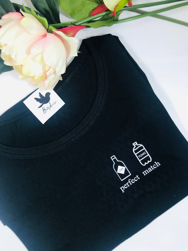 T-Shirt Damen | Gin Tonic - Perfect Match von BirdDesignDE