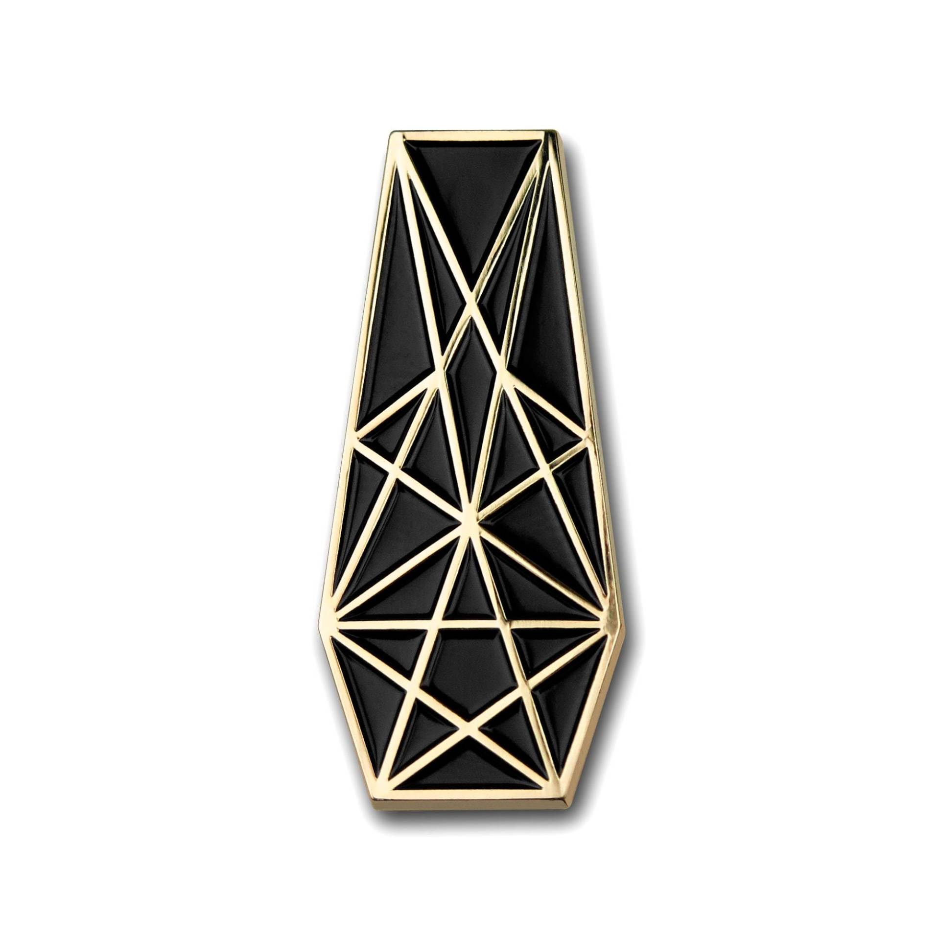 Pentagramm Sarg Pin - Gold von BirdOvPrey