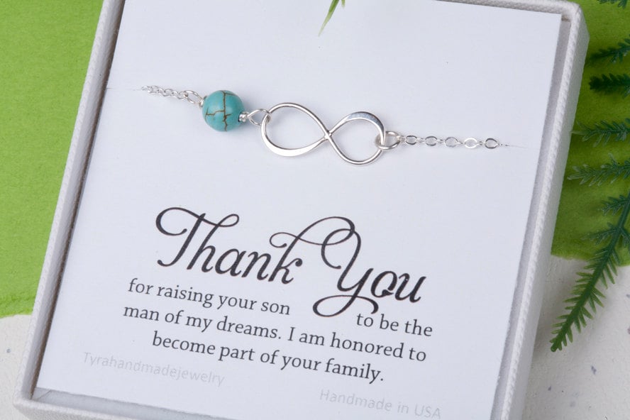 Mutter Des Bräutigam-Geschenk Von Braut, Unendlich Perle Armband, Im Gesetz Geschenk, Hochzeitsgeschenk Für Schwiegermutter von Birdedenjewelry