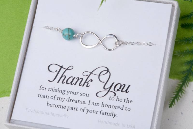 Mutter Des Bräutigam-Geschenk Von Braut, Unendlich Perle Armband, Im Gesetz Geschenk, Hochzeitsgeschenk Für Schwiegermutter von Birdedenjewelry