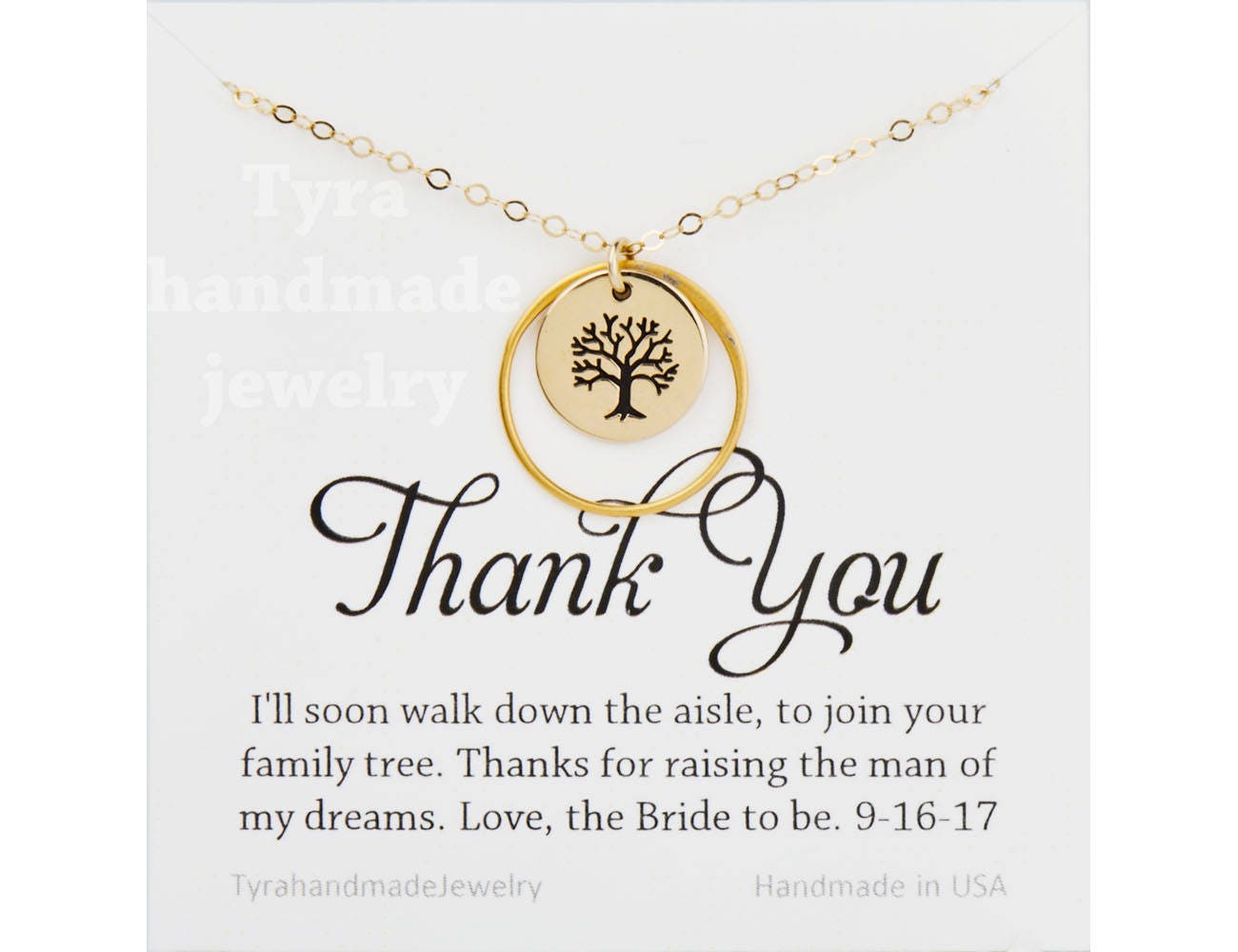 stammbaum Karma Halskette, Muttertag, Geschenk Für Die Schwiegermutter, Mutter Des Bräutigam-Geschenk, Baum Lebens Anhänger Halskette von Birdedenjewelry