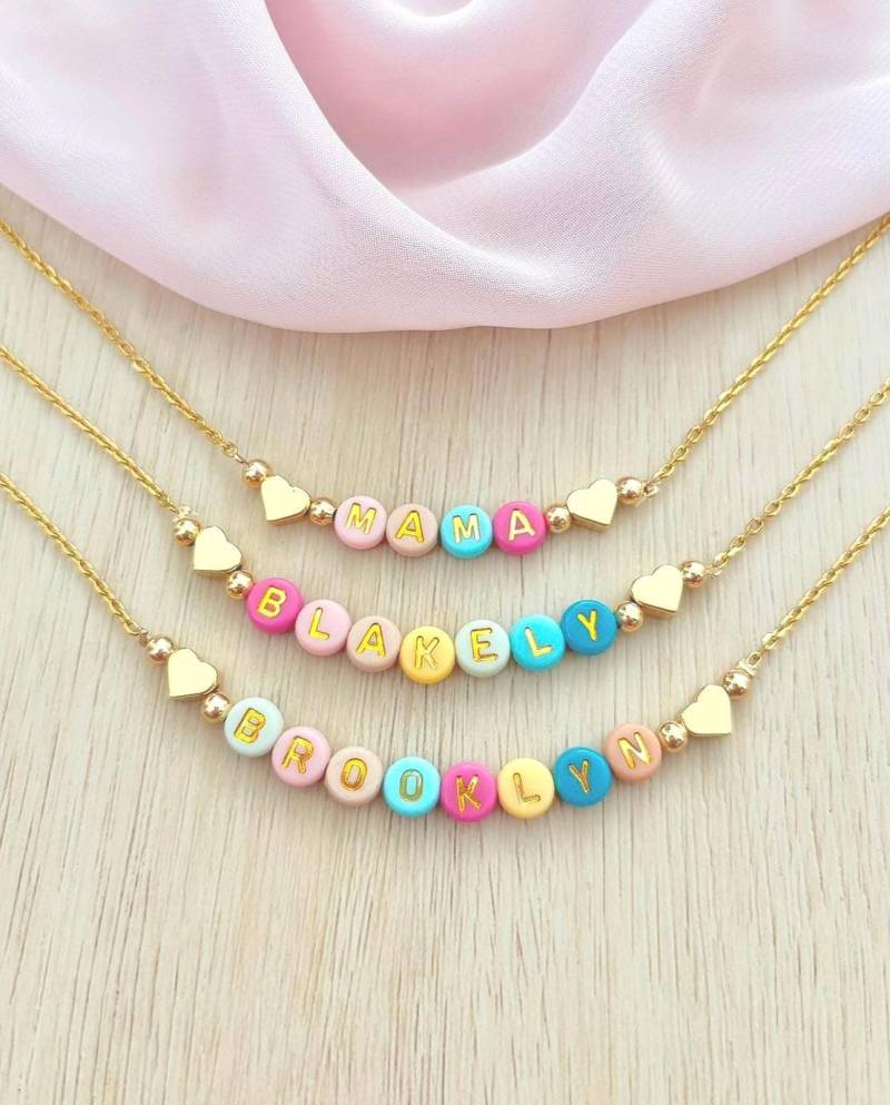 Namen Halskette Für Mädchen Geschenk Teenager Mama Damen Beste Freundin Kleinkind Schmuck Und Ich Passender von BirdieBeadCo