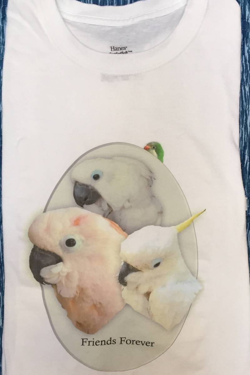 Personalisierte Crew-Hals Ihr Vogel-Yourtext-T-Shirts von BirdieDropZone