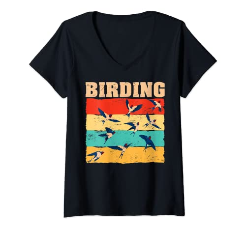 Damen Birding T-Shirt mit V-Ausschnitt Damen Birding T-Shirt mit V-Ausschnitt von Birding