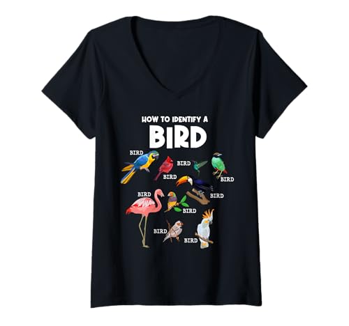 Damen So identifizieren Sie einen Vogel - Birds Lover Nature - Birdwatcher T-Shirt mit V-Ausschnitt Damen So identifizieren Sie einen Vogel - Birds Lover Nature - Birdwatcher T-Shirt mit V-Ausschnitt von -Birds Lover - Birdwatcher-