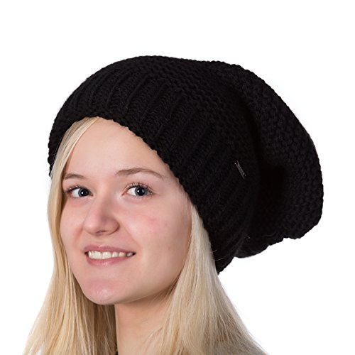 Beanie FO 101 länger und doppelt gestrickte Mütze mit Linksmuster schön dick Aber sehr leicht. Absolut neues Strickmuster. Pudelmütze, Wintermütze Beanie von Birendy
