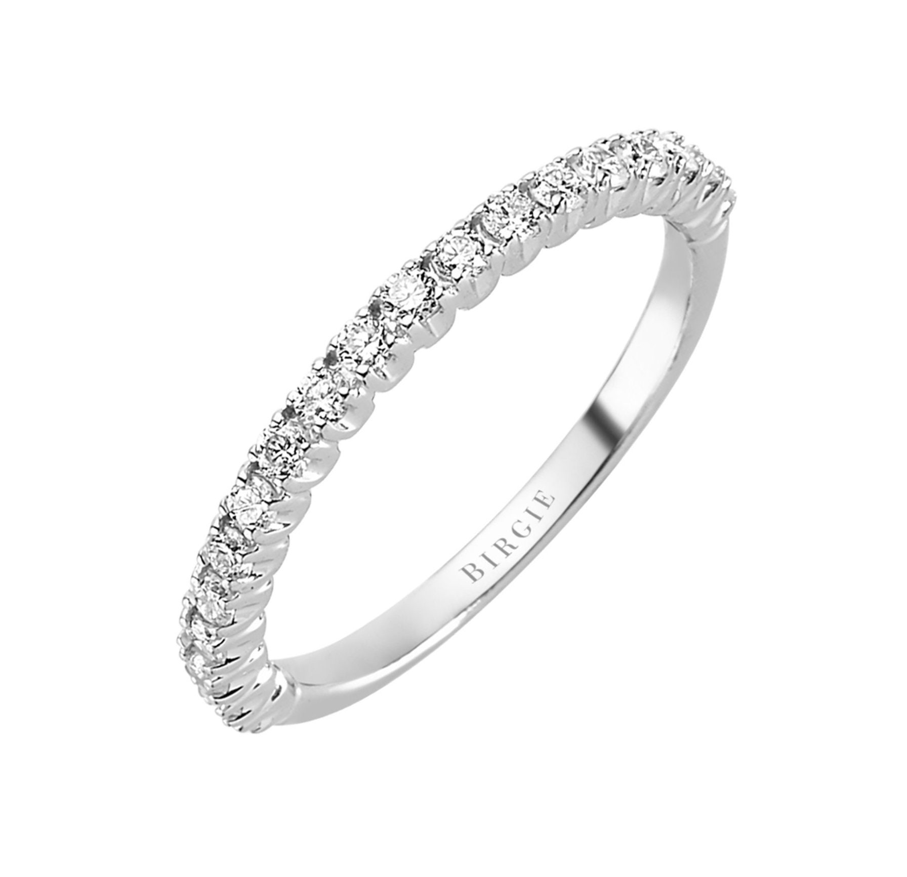 Diamant Ewigkeit Ring Verlobungsring 585Er/14K Weißgold Echtschmuck Diamantring Trauring Ehering Echte 0.32 Gesamtkarat von BirgieGmbH