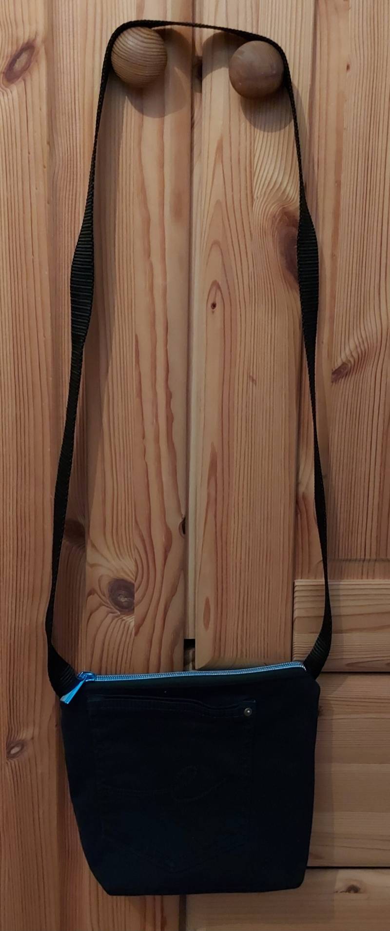 Jeanshandtasche Schwarz von BirgitHandarbeiten