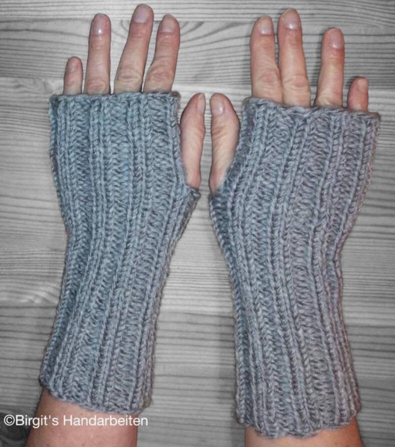 Pulswärmer/stulpen Grau Pulswärmer/stulpen Grau von BirgitHandarbeiten