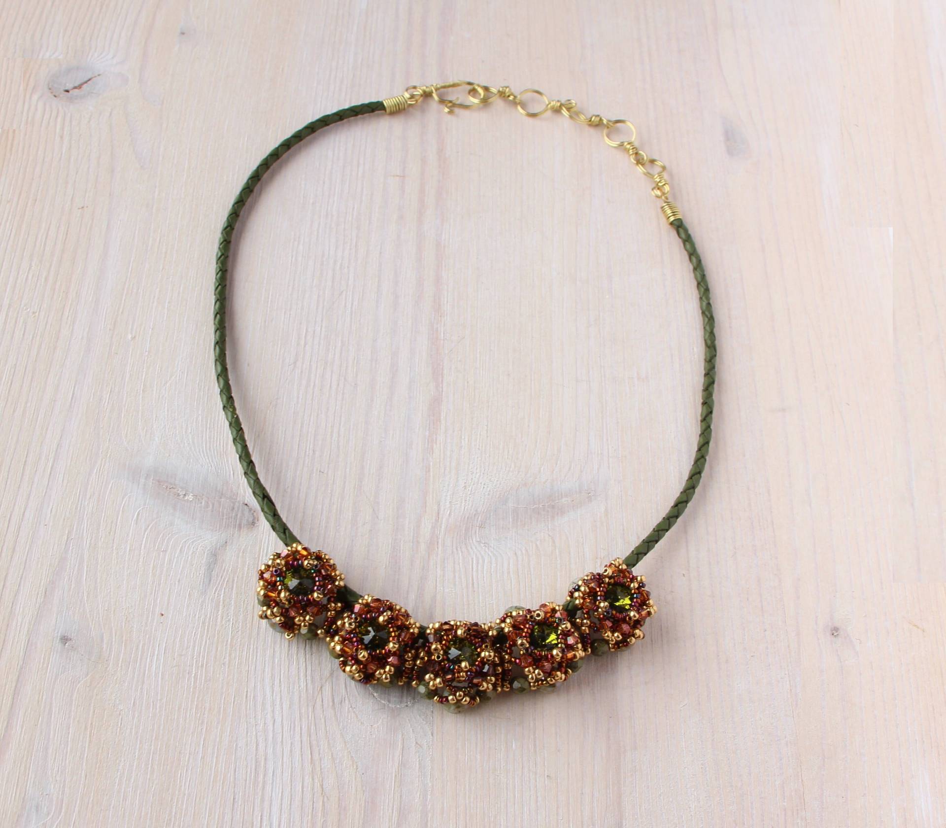 Halskette Swarovski Kristalle Trachtenschmuck von BirgitSchrauthDesign