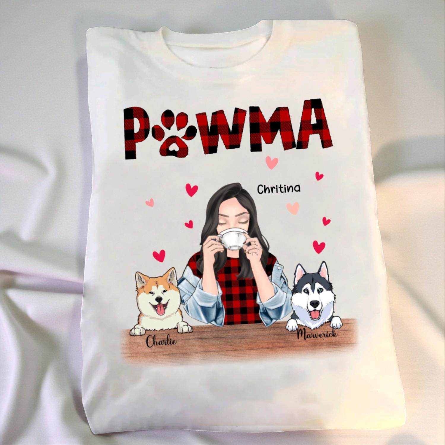 Pawma/Pawjama T-Shirt, Personalisiertes Offizielles Hundeschlafshirt, Haustier-T-Shirt, Hundemutter-T-Shirt Weihnachtsgeschenk von BirgitVStore