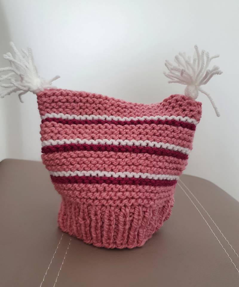 Handgestrickte Babymütze in Altrosa Ab Ca. 3 Monate von BirgitsStrickstube