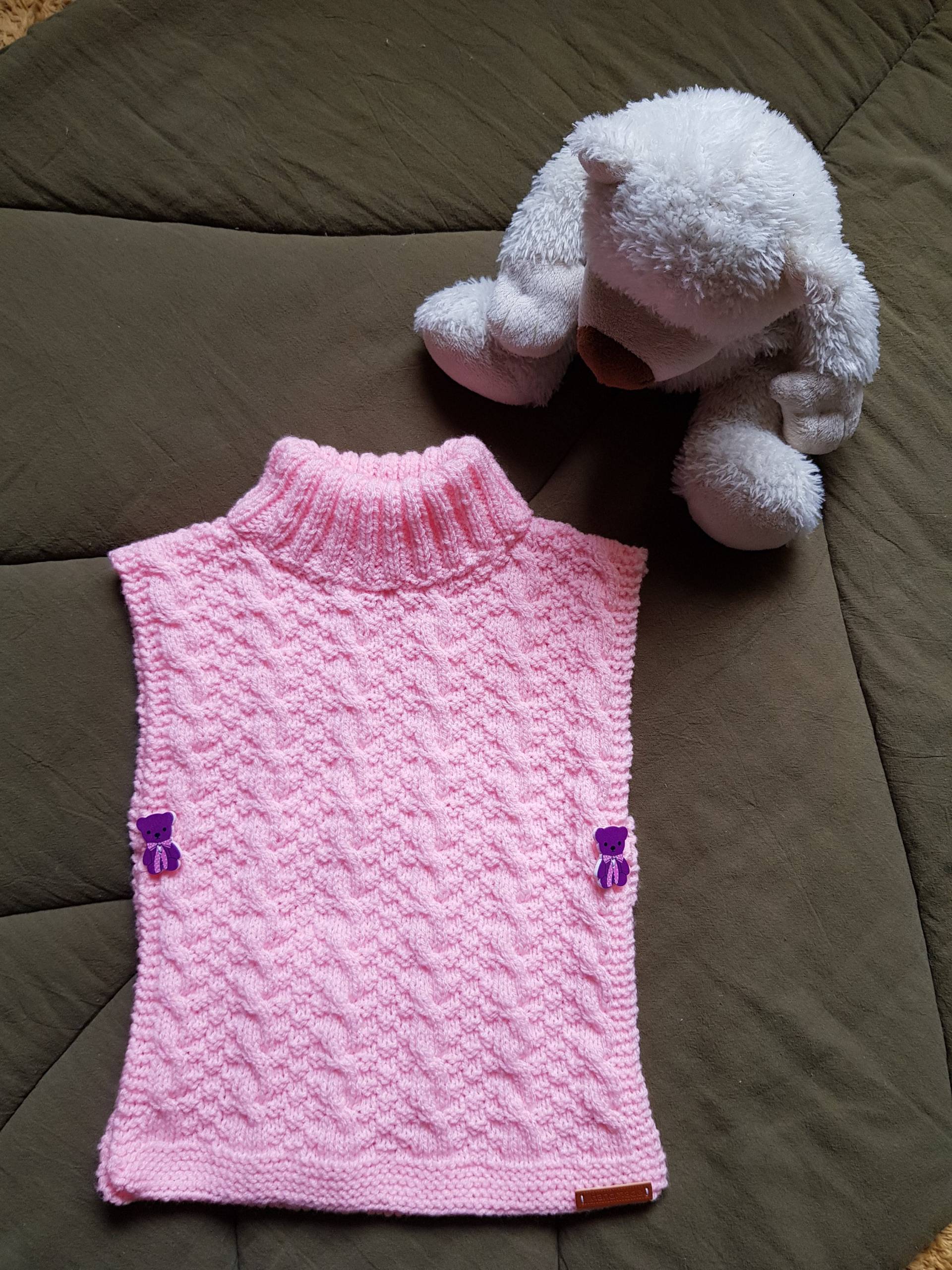 Handgestrickter Poncho Für Mädchen von BirgitsStrickstube