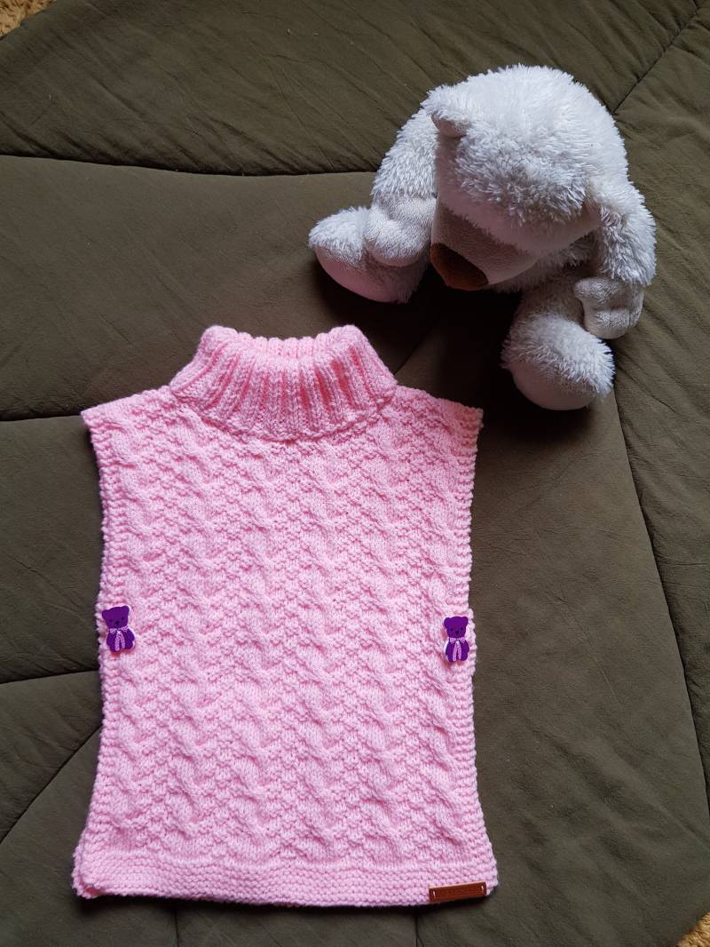 Handgestrickter Poncho Für Mädchen von BirgitsStrickstube