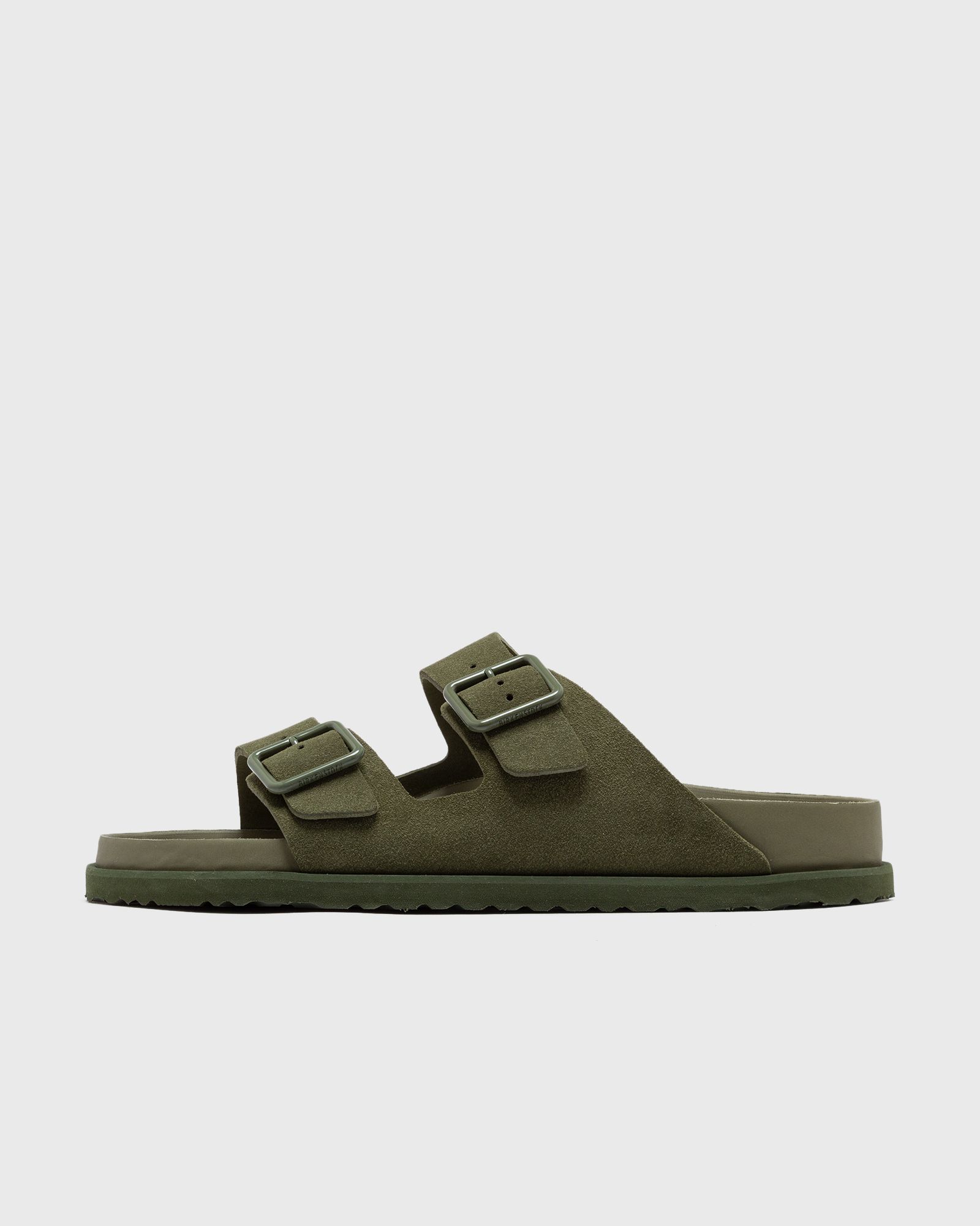 Birkenstock 1774 Arizona Cazador leather men Sandals & Slides green in Größe:44 von Birkenstock 1774