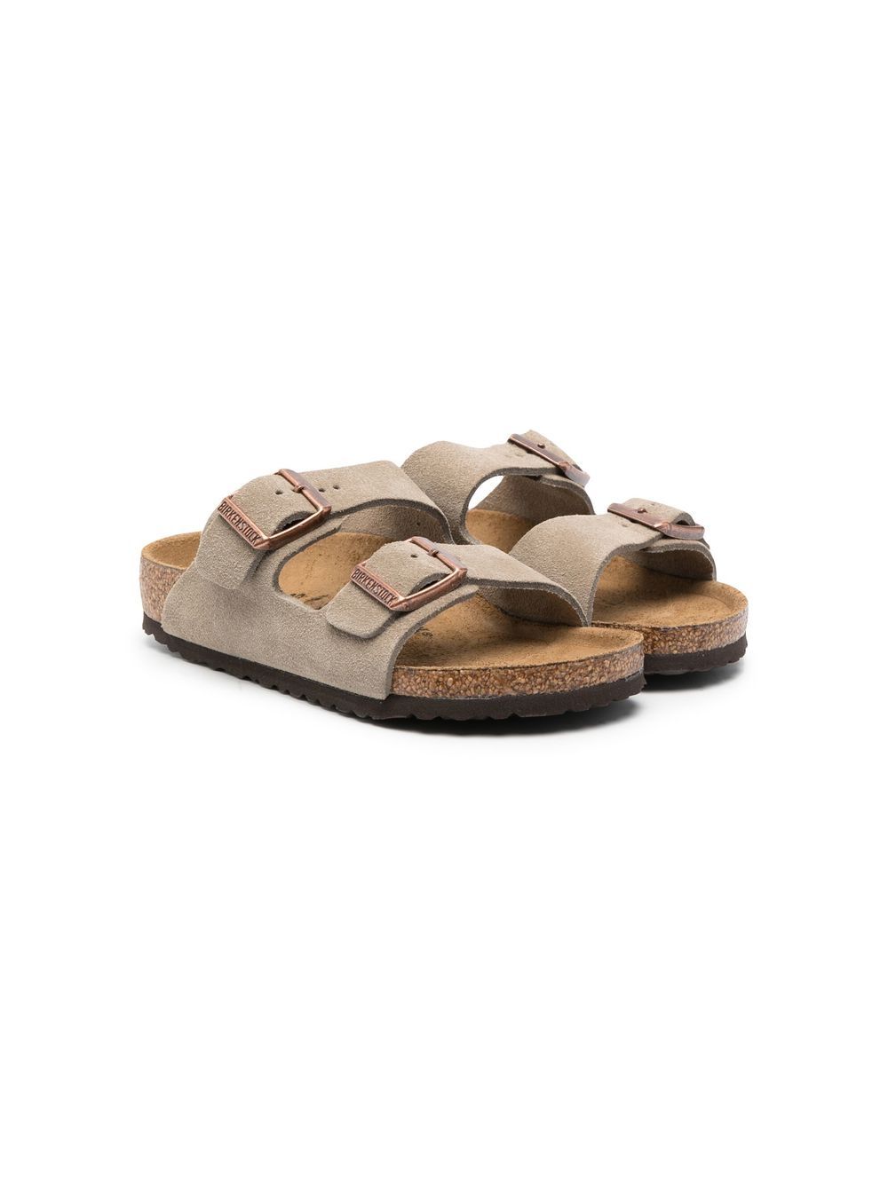 Birkenstock Kids Arizona Pantoletten - Grün von Birkenstock Kids