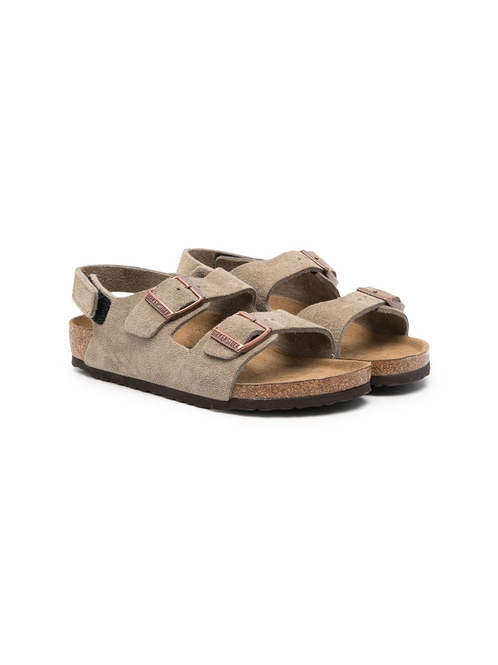 Birkenstock Kids Milano HL Sandalen - Grün von Birkenstock Kids