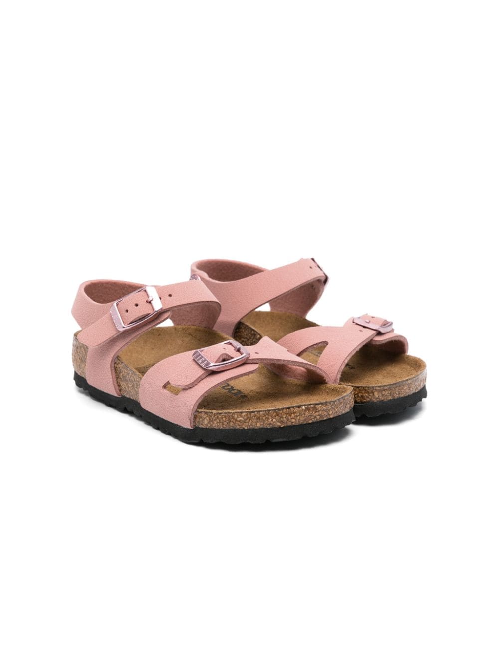 Birkenstock Kids Rio Nubuk-Sandalen - Rosa von Birkenstock Kids