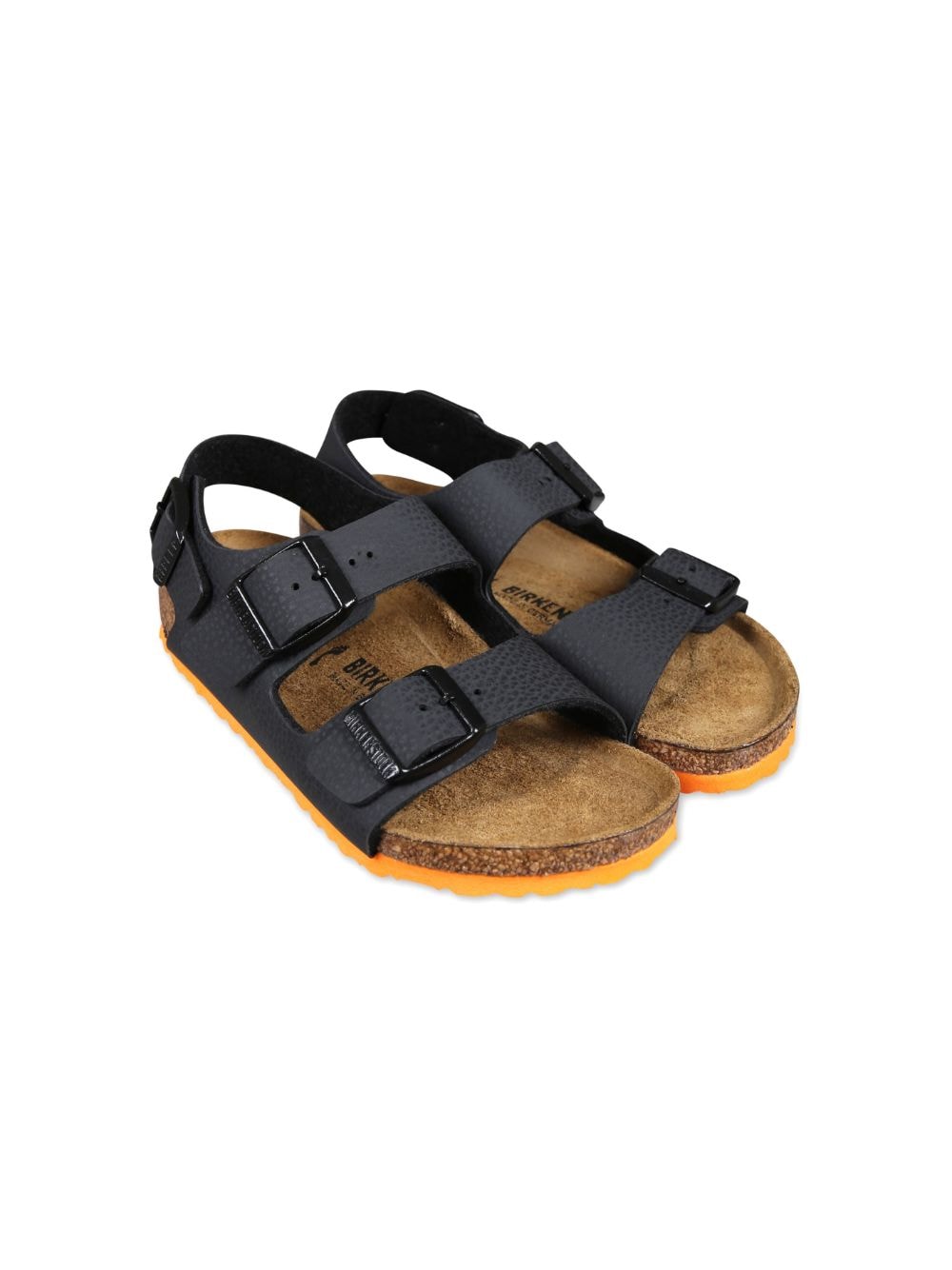 Birkenstock Kids Sandalen mit doppelter Schnalle - Schwarz von Birkenstock Kids