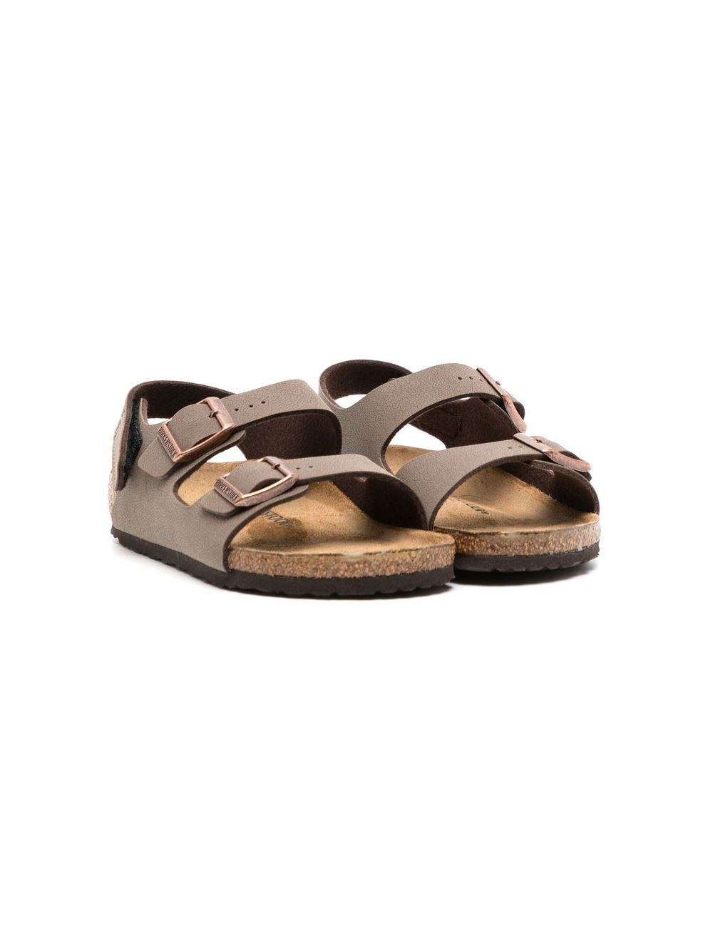 Birkenstock Kids Flache Sandalen - Braun von Birkenstock Kids