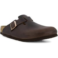 BIRKENSTOCK Herren Pantoffeln braun Glattleder von Birkenstock