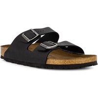 BIRKENSTOCK Herren Pantoletten schwarz Glattleder von Birkenstock