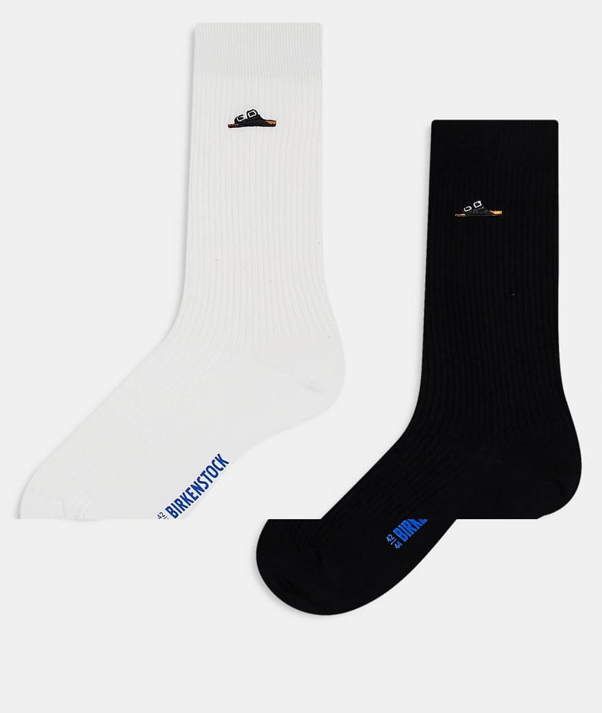 Birkenstock - 2er-Pack gerippte Unisex-Socken aus Baumwolle in verschiedenen Farben-Bunt Birkenstock - 2er-Pack gerippte Unisex-Socken aus Baumwolle in verschiedenen Farben-Bunt von Birkenstock