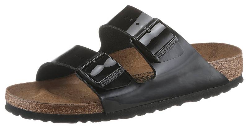 Birkenstock ARIZONA Patent Pantolette in glänzender Lack-Optik, Schuhweite: schmal von Birkenstock