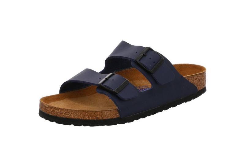 Birkenstock Arizona BF SFB Blau schmal Pantolette von Birkenstock