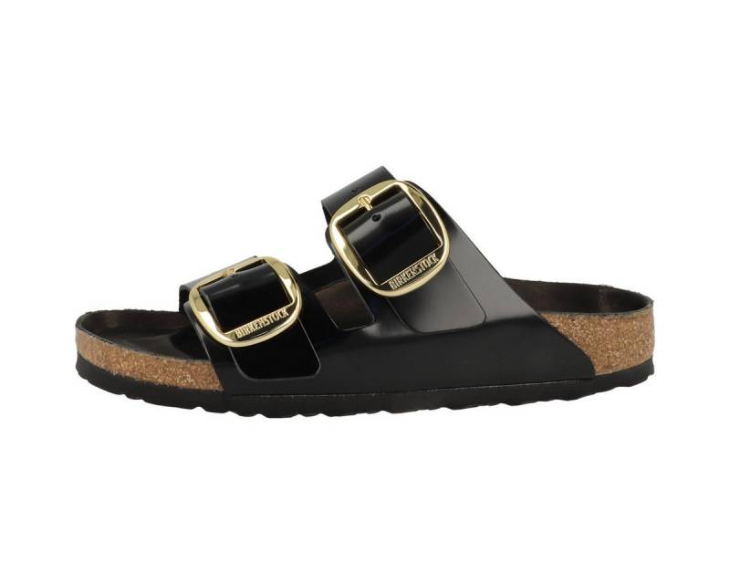 Birkenstock Arizona Big Buckle Naturleder Lack schmal Damen Sandale Sandaletten, Sommerschuhe, Badeschuhe, Riemchen, Schlappen von Birkenstock
