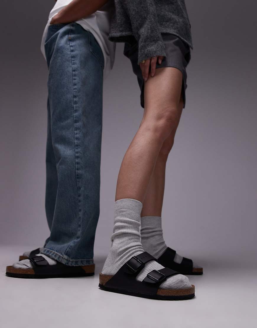 Birkenstock - Arizona - Birko-Flor-Sandalen in Schwarz mit Unisex-Passform von Birkenstock