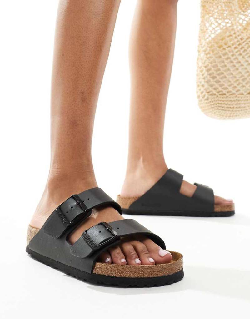 Birkenstock - Arizona - Flache Sandalen in Schwarz von Birkenstock