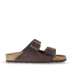 Birkenstock Arizona Sandalen Aus Braunem Geöltem Leder Für Herren von Birkenstock