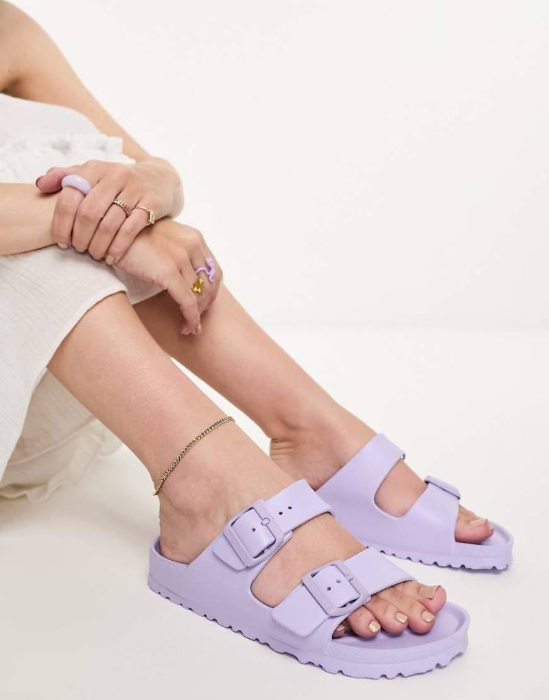 Birkenstock - Arizona - Sandalen aus EVA in Lila-Gelb von Birkenstock