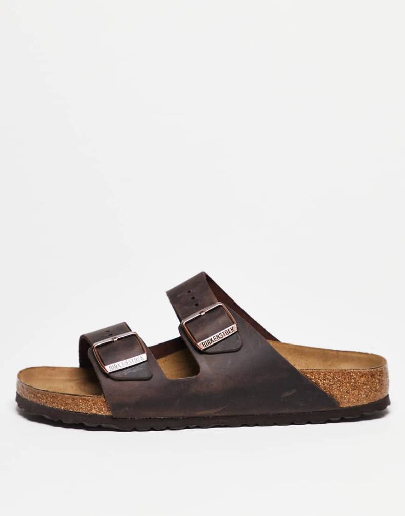 Birkenstock ‑ Arizona ‑ Unisex-Sandalen aus geöltem Leder in Habanabraun von Birkenstock